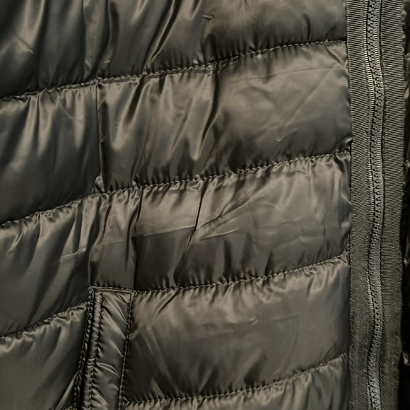 Womens Plus Long Thin Puffy Coat NWOT HOOD 2x - Picture 2 of 6